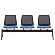 Vinn Mesh Back Beam Seating - Upholstered