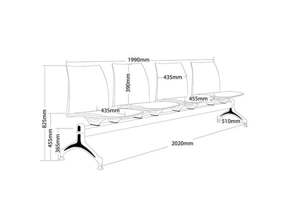 Vinn Beam Upholstered 3 Seating Vinn Beam Upholstered 3 Seating