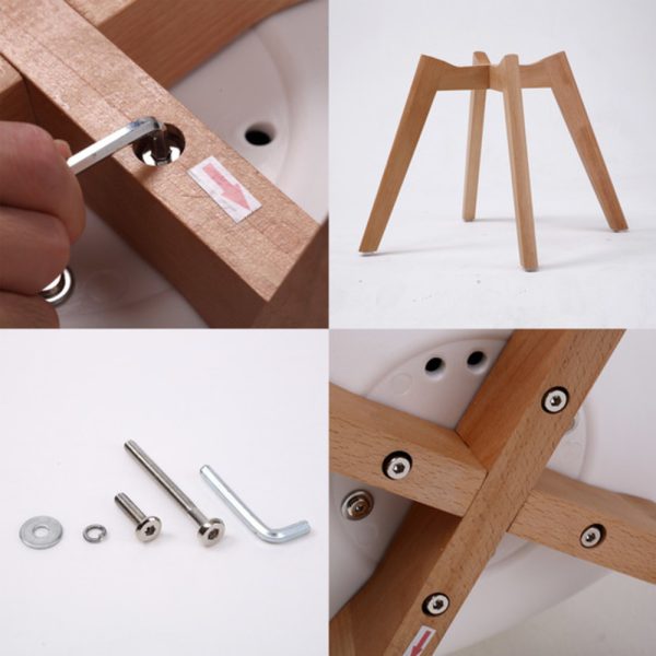 Eames Retro Cafe Chairs White x2 Eames Retro Cafe Chairs White x2