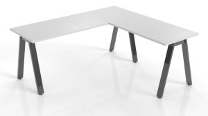 Vee Contract L-Shaped Corner Worstation 1800