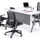 Vee L-Shaped Corner Workstation 1500 - Check Stock