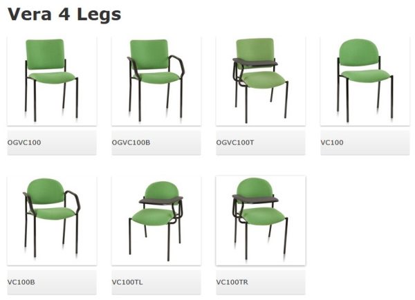 Vera Upholstered Visitor Chair - Round Back Vera Upholstered Visitor Chair - Round Back