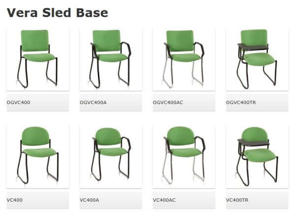 Vera Upholstered Visitor Chair - Square Back Vera Upholstered Visitor Chair - Square Back