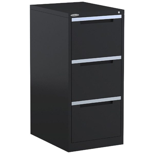 Steelco Vertical Filing Cabinet 3 Drawers - 5 Colours