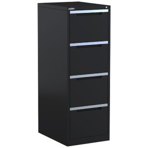 Steelco Vertical Filing Cabinet 4 Drawers - 5 Colours