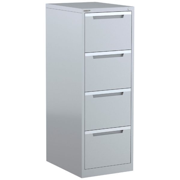 Steelco Vertical Filing Cabinet 4 Drawers - 5 Colours