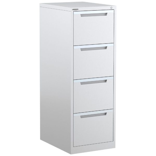 Steelco Vertical Filing Cabinet 4 Drawers - 5 Colours