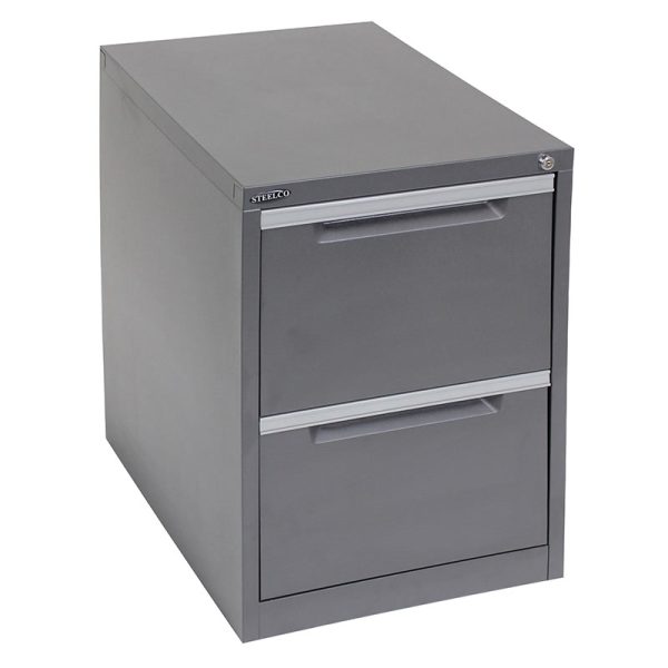 Steelco Vertical Filing Cabinet 2 Drawers - 5 Colours Steelco Vertical Filing Cabinet 2 Drawers - 5 Colours