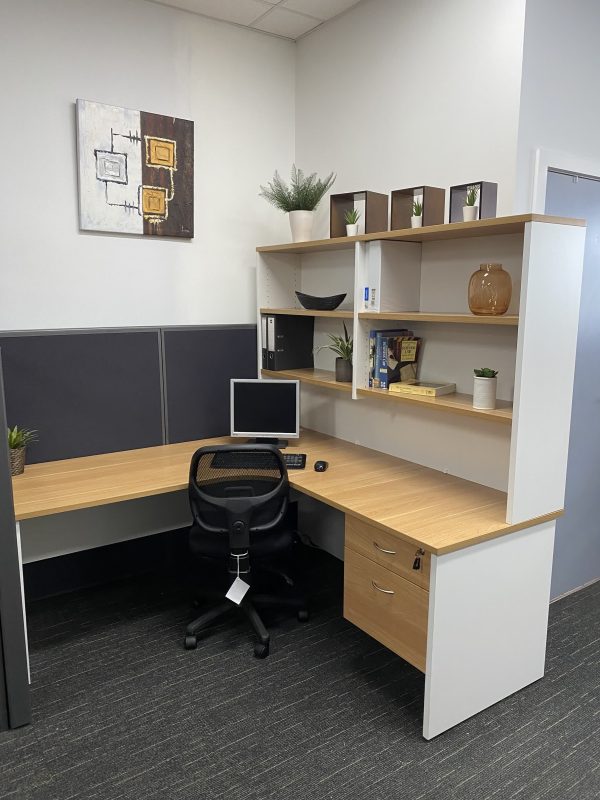 Premium Desk Hutch 1800 Virginia Walnut - 3 Colours Premium Desk Hutch 1800 Virginia Walnut - 3 Colours