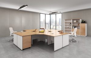 Premium Walnut 3 Piece Corner Workstation 1800 - In 3 Colours