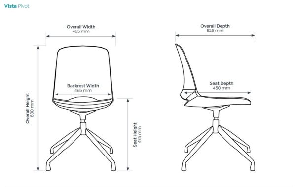 Vista Pivot Chair Upholstered Vista Pivot Chair Upholstered