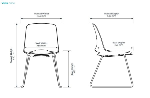 Vista Visitor Chair - Upholstered