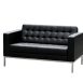 Como 2 Seater Leather Lounge