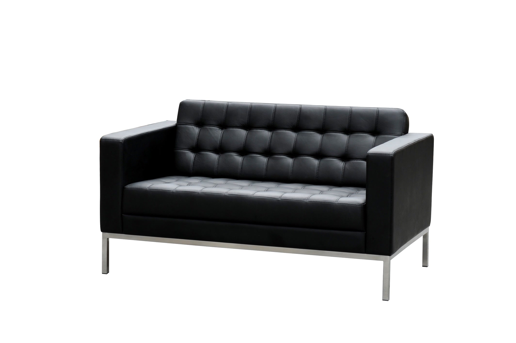 Como 2 Seater Leather Lounge