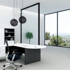 Open Bookcase 1800H White Charcoal