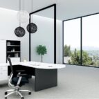 Half Door Stationery Cupboard WHITE - 5 Colours