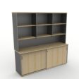 Desk Hutch 1800 Natural Oak - And 3 Sizes