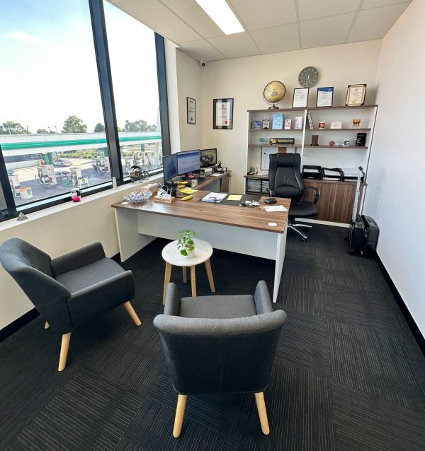 Premium 2 Piece Radial Corner Workstation 1800 - Casnan Walnut Premium 2 Piece Radial Corner Workstation 1800 - Casnan Walnut