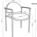 YS11 Visitor Chair With Arms