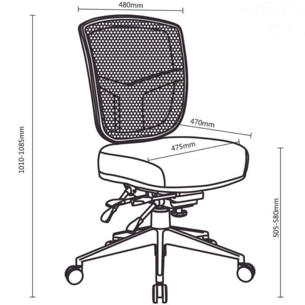 Miami Mesh Back Task Chair With Arms