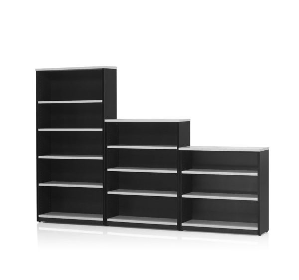 Small Open Bookcase 900H WHITE - And 5 Colours