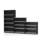 Open Bookcase 1800H White Charcoal