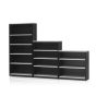 Medium Open Bookcase 1200H BEECH - And 5 Colours