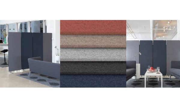 Room Divider Acoustic Screen 3 Panels - Blue Room Divider Acoustic Screen 3 Panels - Blue